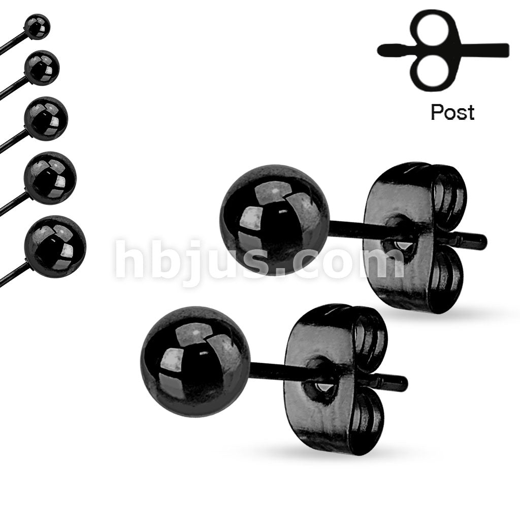 30 Pair of 316L Stainless Steel Hollow Ball End Earrings - Image 3