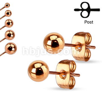 30 Pair of 316L Stainless Steel Hollow Ball End Earrings - Image 4