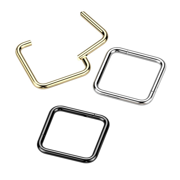 ASTM F136 Titanium Implant Grade Titanium Square Hinged Segment Ring