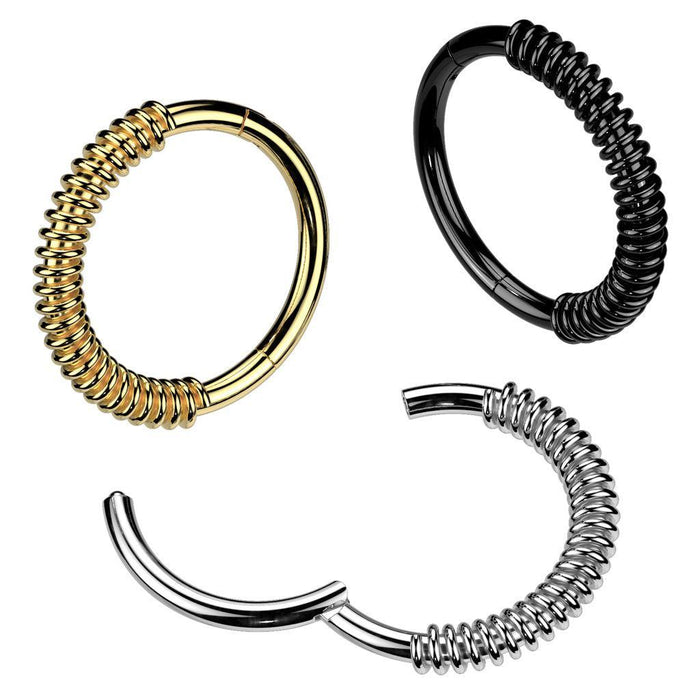 High Quality Precision All 316L Surgical Steel Spring Coil Hinged...