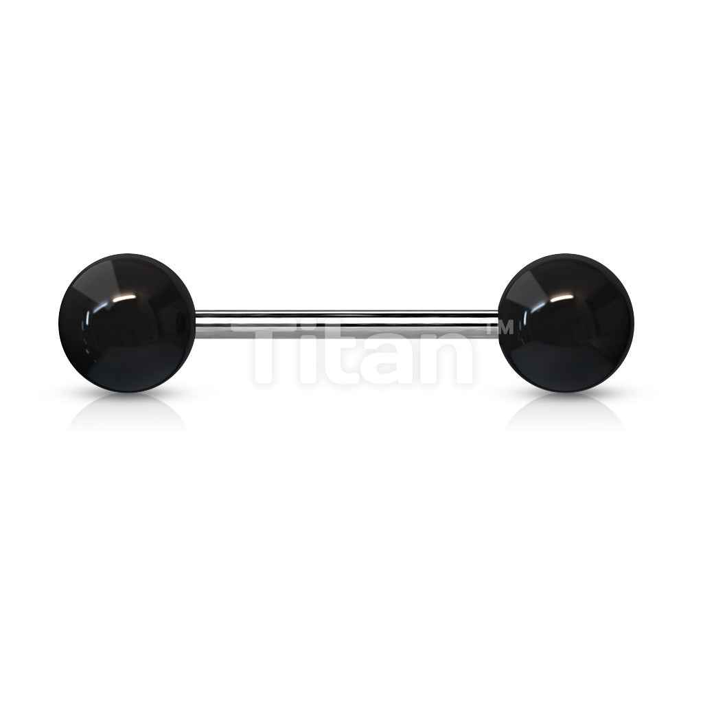 Implant Grade Titanium Externally Threaded Barbell With Solid Color Acrylic Balls - Image 6