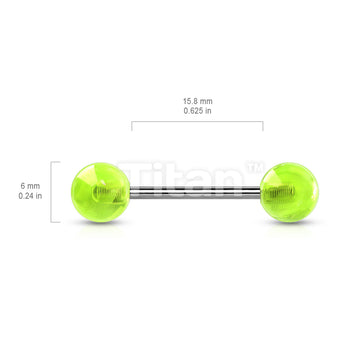 ASTM F136 Titanium Implant Grade Titanium Externally Threaded Barbell... - Image 5