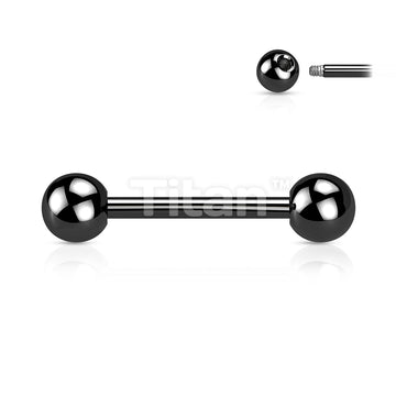 Implant Grade Titanium Externally Threaded PVD Plated Titanium Barbells - Image 4