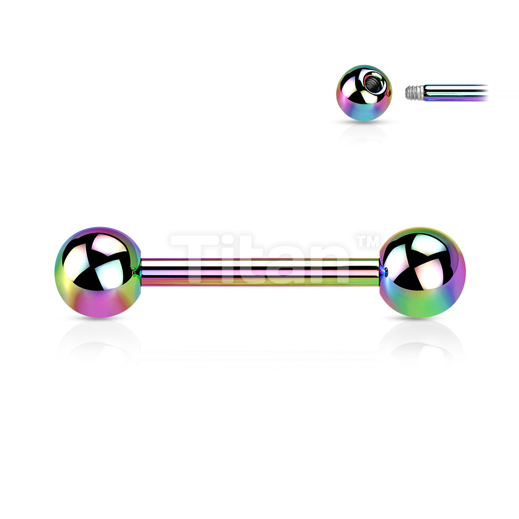 Implant Grade Titanium Externally Threaded PVD Plated Titanium Barbells - Image 6