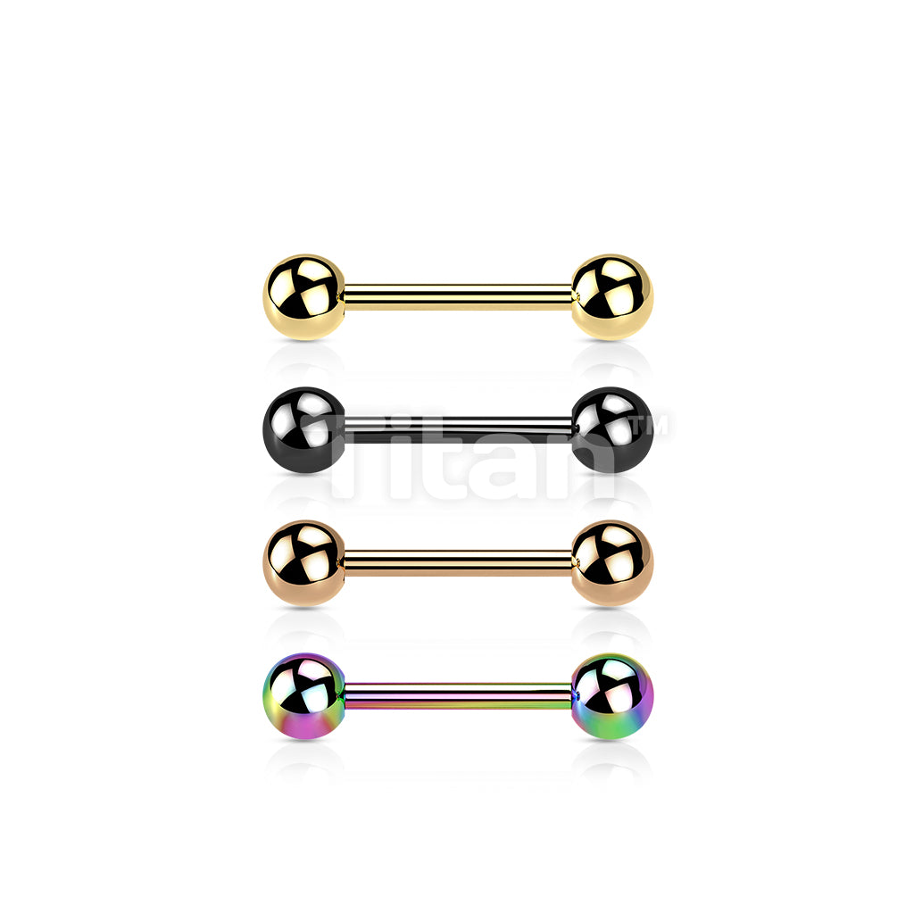 Implant Grade Titanium Externally Threaded PVD Plated Titanium Barbells - Image 7