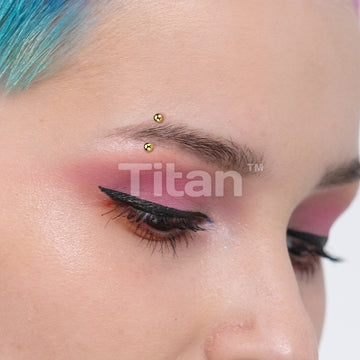 Implant Grade Titanium Externally Threaded PVD Plated Curved Barbell With Basic Ball Ends - Image 9