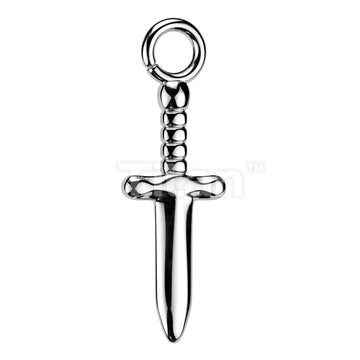Implant Grade Titanium Dagger Dangle for Hoops, Studs and More - Image 4