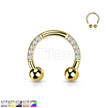 ASTM F136 Titanium Implant Grade Titanium Externally Threaded Horseshoe... - Image 2