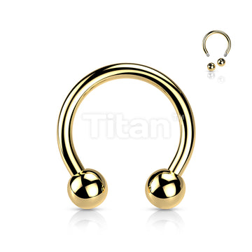 Implant Grade Titanium Externally Threaded PVD Plated Horseshoe - Image 3