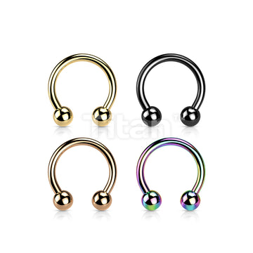 Implant Grade Titanium Externally Threaded PVD Plated Horseshoe - Image 7