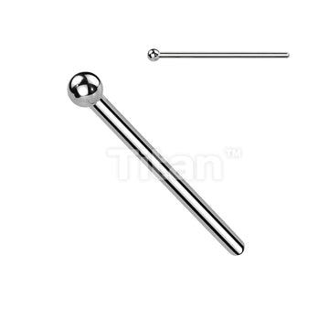Implant Grade Titanium Fishtail Nose Stud - Image 2