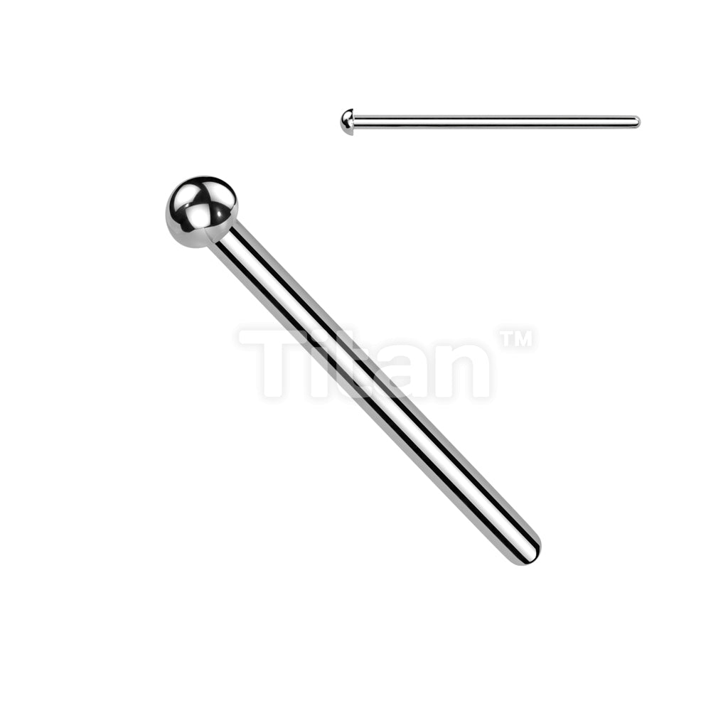 Implant Grade Titanium Fishtail Nose Stud - Image 3