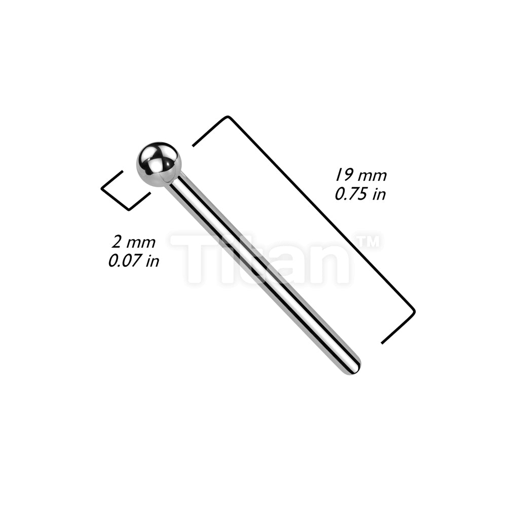 Implant Grade Titanium Fishtail Nose Stud - Image 5