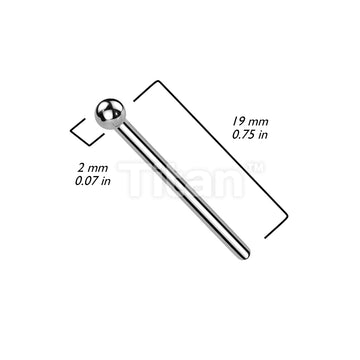 Implant Grade Titanium Fishtail Nose Stud - Image 5