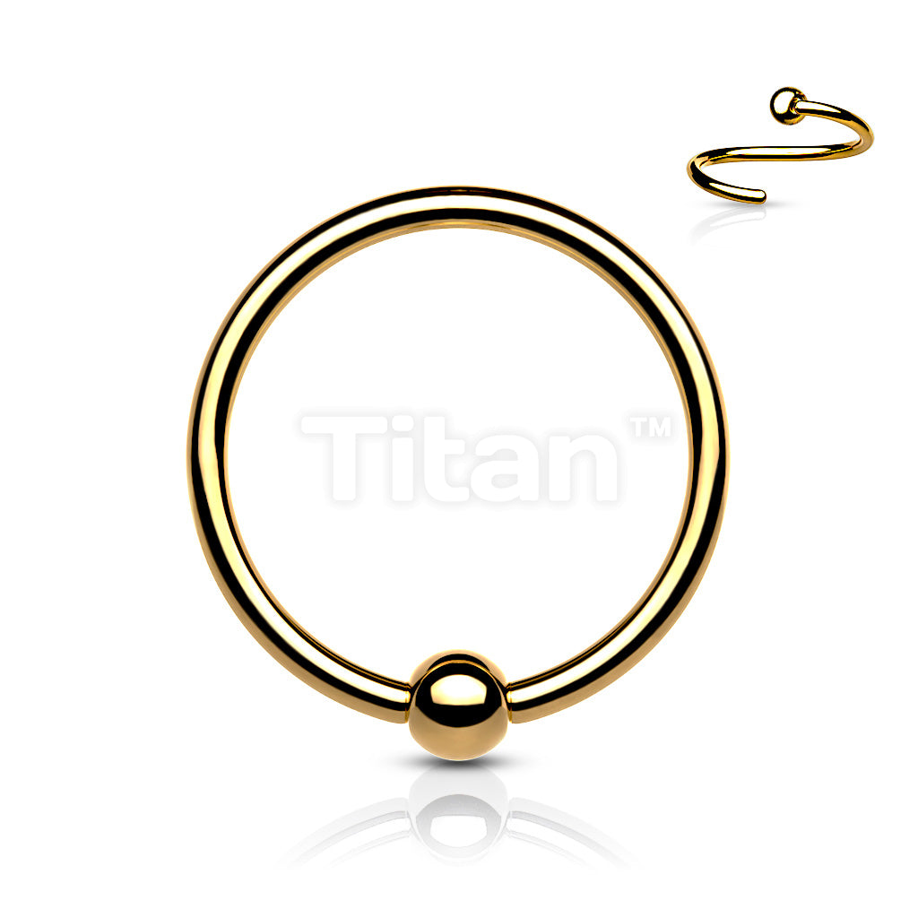 ASTM F136 Titanium Implant Grade Titanium Fixed Captive Bead Ring for... - Image 3