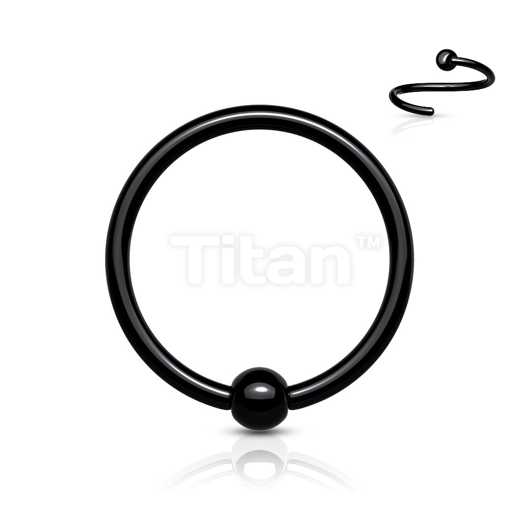 Implant Grade Titanium Fixed Captive Bead Ring for Cartilage and Nose - Image 4