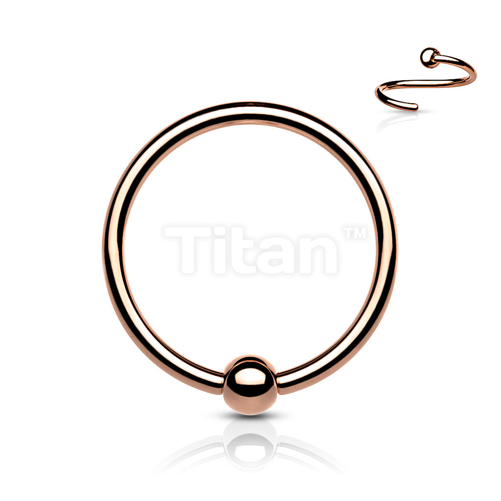 Implant Grade Titanium Fixed Captive Bead Ring for Cartilage and Nose - Image 5