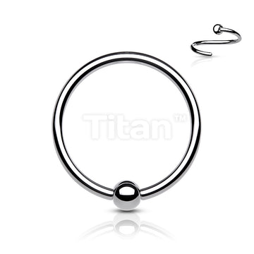Implant Grade Titanium Fixed Captive Bead Ring for Cartilage and Nose - Image 6