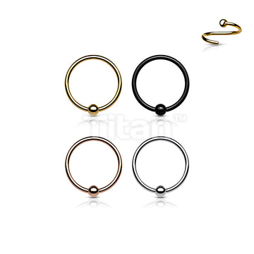 Implant Grade Titanium Fixed Captive Bead Ring for Cartilage and Nose - Image 8