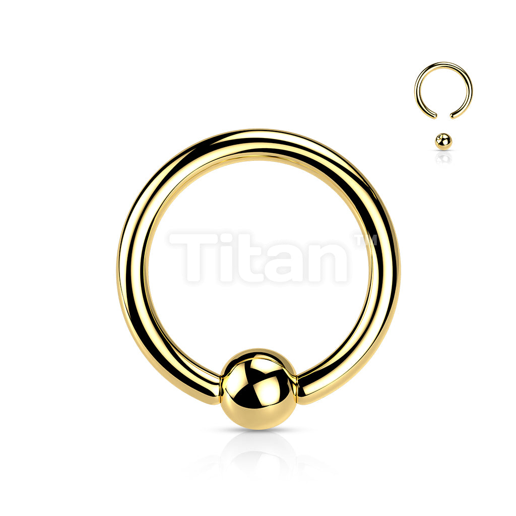 Implant Grade Titanium PVD Plated Titanium Captive Bead Ring - Image 3
