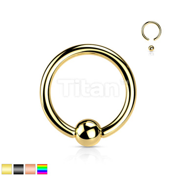 Implant Grade Titanium PVD Plated Titanium Captive Bead Ring - Image 2