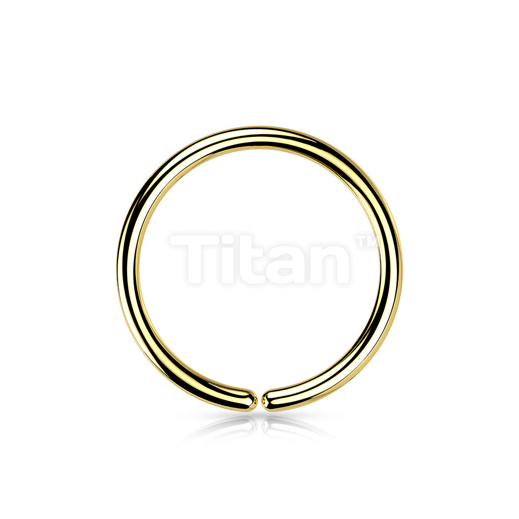 ASTM F136 Titanium Implant Grade Titanium PVD Plated Seamless Bendable Hoop - Image 2