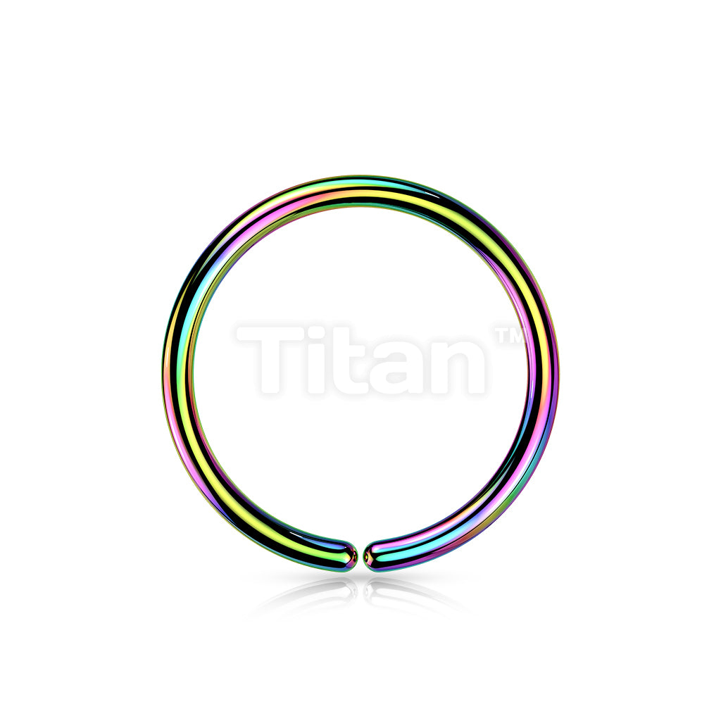 ASTM F136 Titanium Implant Grade Titanium PVD Plated Seamless Bendable Hoop - Image 5
