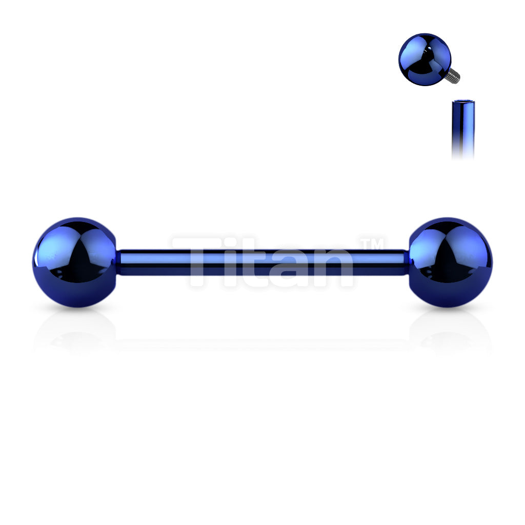 Implant Grade Titanium Internally Threaded PVD Plated Barbell - Image 4