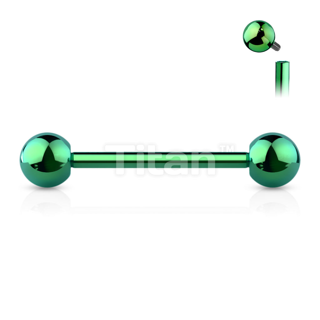 Implant Grade Titanium Internally Threaded PVD Plated Barbell - Image 5
