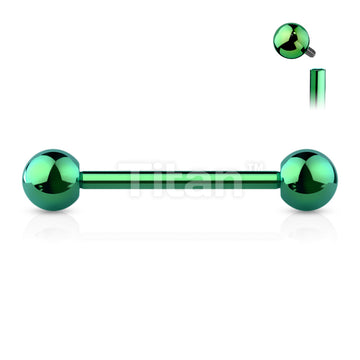 Implant Grade Titanium Internally Threaded PVD Plated Barbell - Image 5