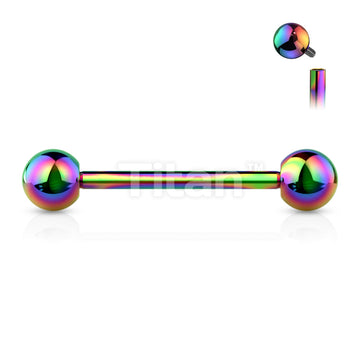 Implant Grade Titanium Internally Threaded PVD Plated Barbell - Image 9