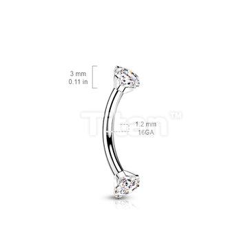 ASTM F136 Titanium Implant Grade Titanium Internally Threaded Curved... - Image 9