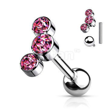 ASTM F136 Titanium Implant Grade Titanium Internally Threaded 3-Bezel... - Image 5