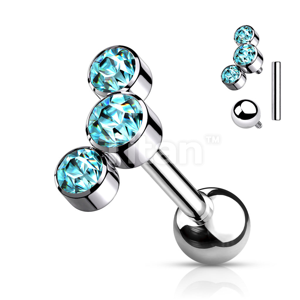 ASTM F136 Titanium Implant Grade Titanium Internally Threaded 3-Bezel... - Image 6