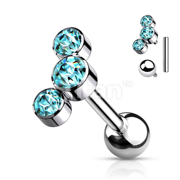 ASTM F136 Titanium Implant Grade Titanium Internally Threaded 3-Bezel... - Image 6