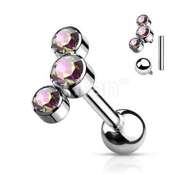 ASTM F136 Titanium Implant Grade Titanium Internally Threaded 3-Bezel... - Image 7