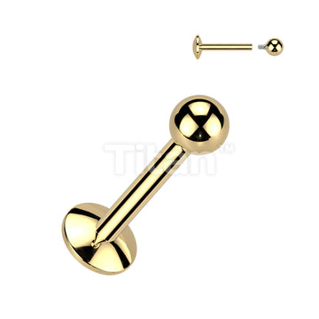 Implant Grade Titanium Internally Threaded Labret, 4mm Convex Base With Ball Top - Image 2