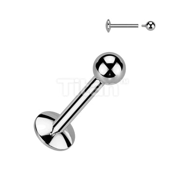 Implant Grade Titanium Internally Threaded Labret, 4mm Convex Base With Ball Top - Image 5