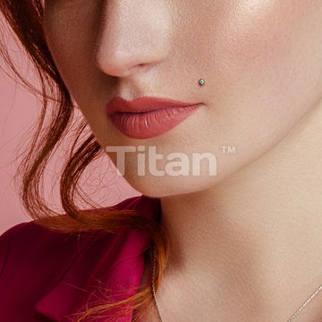 Implant Grade Titanium Internally Threaded PVD Plated Jewel Top Labret - Image 8