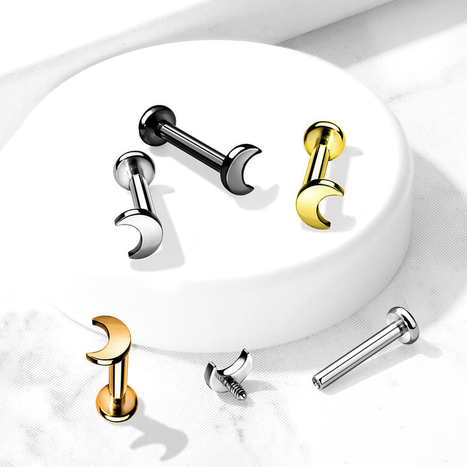 ASTM F136 Titanium Implant Grade Titanium Internally Threaded Crescent...