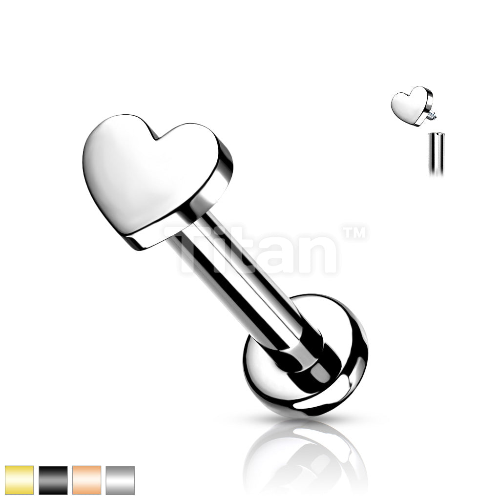ASTM F136 Titanium Implant Grade Titanium Internally Threaded Heart Top... - Image 2