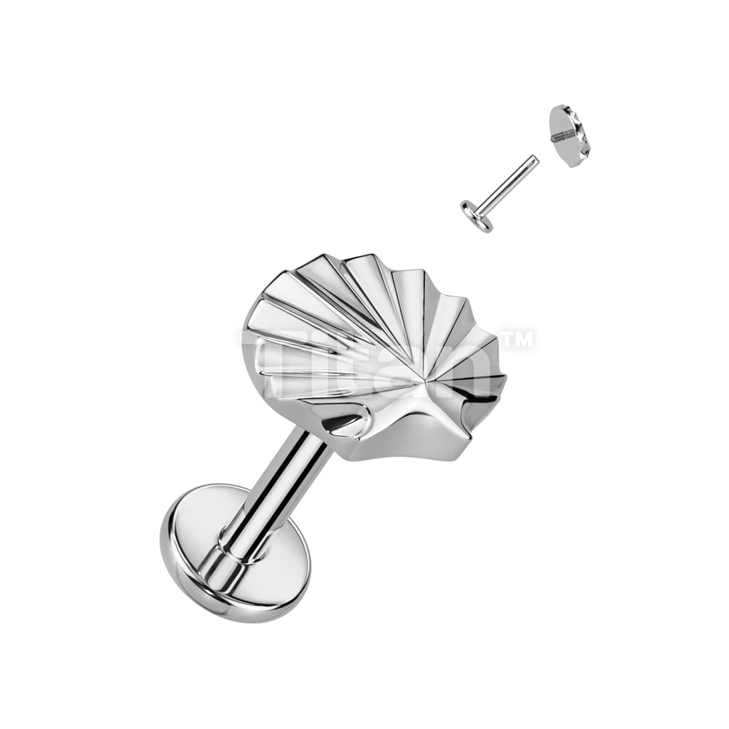 Implant Grade Titanium Internally Threaded Labret With Shell Top - Image 3