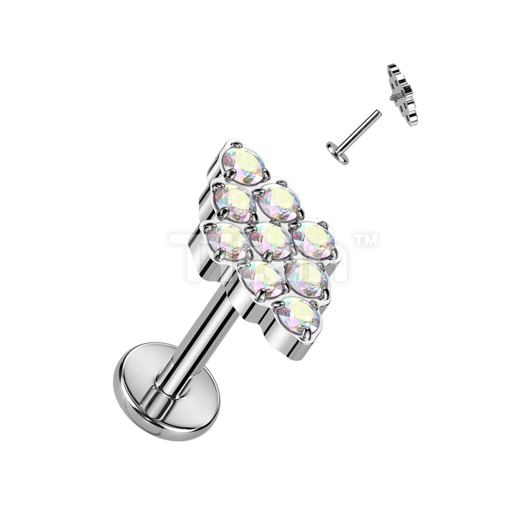 ASTM F136 Titanium Implant Grade Titanium Internally Threaded Diamond... - Image 2