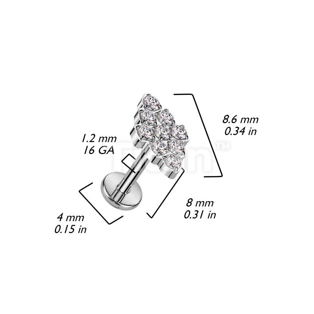 ASTM F136 Titanium Implant Grade Titanium Internally Threaded Diamond... - Image 5