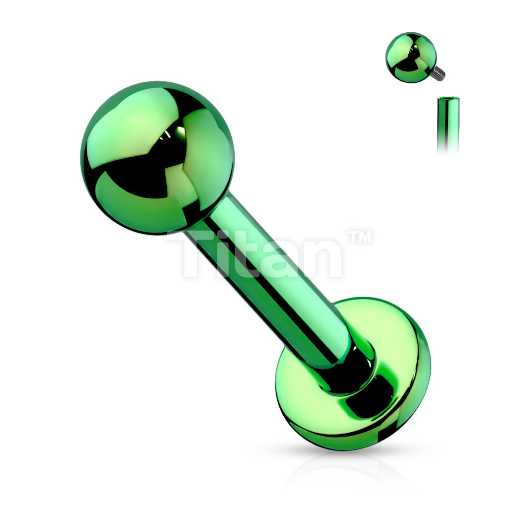 Implant Grade Titanium Internally Threaded PVD Plated Labret - Image 5
