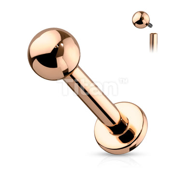Implant Grade Titanium Internally Threaded PVD Plated Labret - Image 8