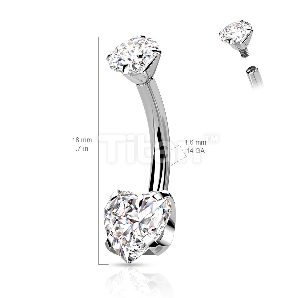 Implant Grade Titanium Internally Threaded Round CZ Top With Bottom... - Image 9