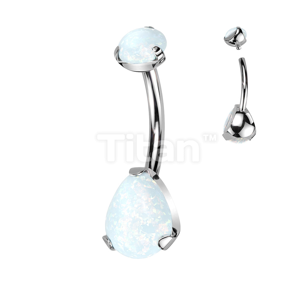 Implant Grade Titanium Internally Threaded Round Opal Top With Bottom... - Image 6