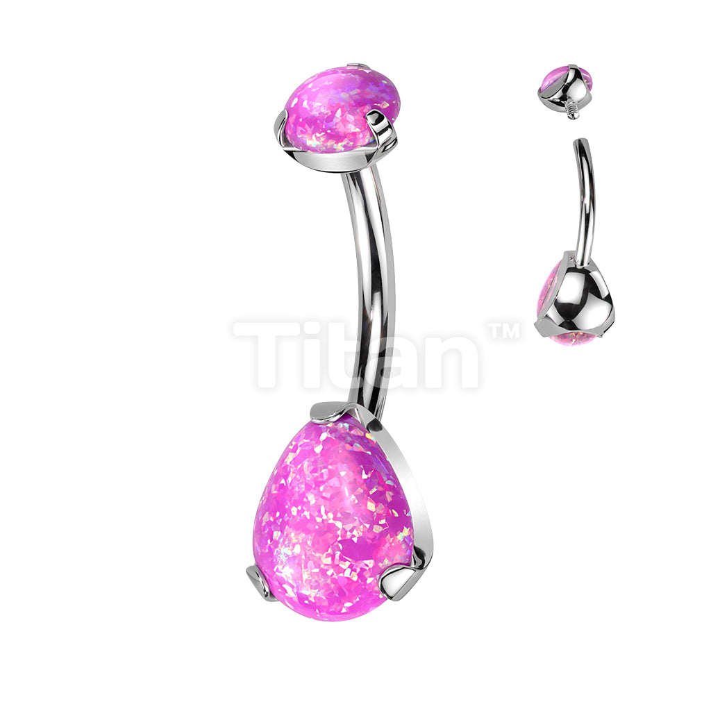 Implant Grade Titanium Internally Threaded Round Opal Top With Bottom... - Image 7
