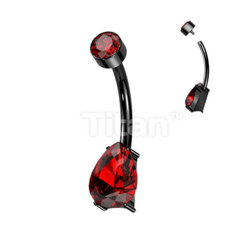 Implant Grade Titanium Internally Threaded Round Bezel Set Top and... - Image 5